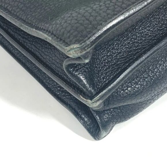 HERMES Briefcase Sac Adepeche 38 Bag Hand Bag Business bag Black/SilverHardware - Picture 11 of 15